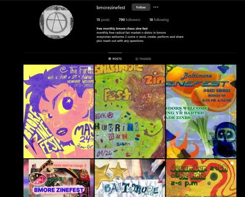 Baltimore Zine Fest screenshot