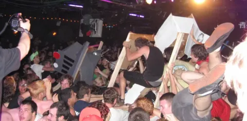A scene from R.A.M.B.O.’s last-ever show in Philadelphia (before a reunion in 2024) at Starlight Ballroom on May 27, 2007.